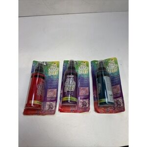 Lot of 3 Tulip Cool Color Spray For Fabric 4 OZ! Caribbean Blue Red Pink NOS USA